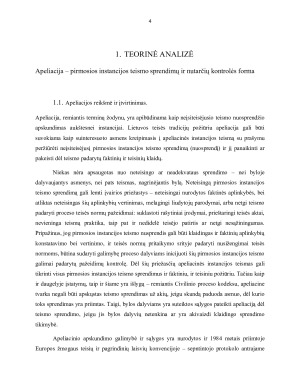 APELIACIJA – PIRMOSIOS INSTANCIJOS TEISMO SPRENDIMŲ IR NUTARČIŲ KONTROLĖS FORMA. Paveikslėlis 4