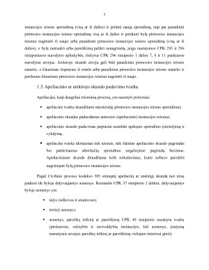 APELIACIJA – PIRMOSIOS INSTANCIJOS TEISMO SPRENDIMŲ IR NUTARČIŲ KONTROLĖS FORMA. Paveikslėlis 7