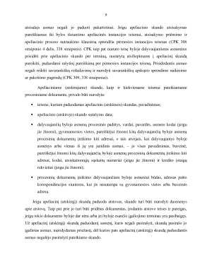 APELIACIJA – PIRMOSIOS INSTANCIJOS TEISMO SPRENDIMŲ IR NUTARČIŲ KONTROLĖS FORMA. Paveikslėlis 9