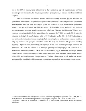 APELIACIJA – TEISMO SPRENDIMŲ IR NUTARČIŲ KONTROLĖS FORMA. Paveikslėlis 7