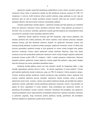 APELIACIJA – TEISMO SPRENDIMŲ IR NUTARČIŲ KONTROLĖS FORMA. Paveikslėlis 9