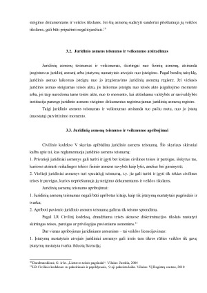 JURIDINIŲ ASMENŲ TEISNUMAS IR VEIKSNUMAS, TEISNUMO IR VEIKSNUMO ATSIRADIMAS. Paveikslėlis 9