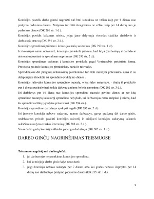Darbo ginčų sąvoka ir priežastys. Paveikslėlis 9