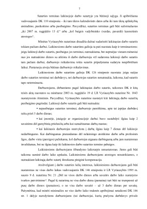 DARBO SUTARTIES ĮFORMINIMO YPATUMAI IR PAREIGINIŲ NUOSTATŲ REIKŠMINGUMAS. Paveikslėlis 7