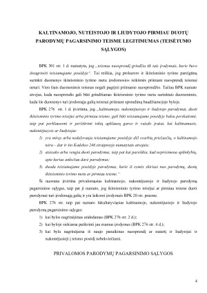 Kaltinamojo, nukentėjusiojo ir liudytojo pirmiau duotų parodymų pagarsinimo teisme legitimumas. Paveikslėlis 4