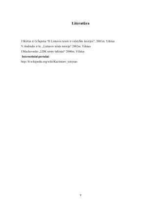 Kazimiero teisyno analizė. Paveikslėlis 9