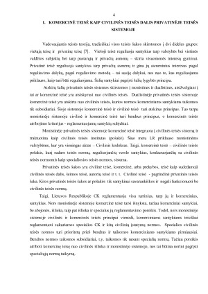KOMERCINĖS IR CIVILINĖS TEISĖS SĄSAJOS. Paveikslėlis 4