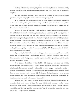 KOMERCINĖS IR CIVILINĖS TEISĖS SĄSAJOS. Paveikslėlis 6