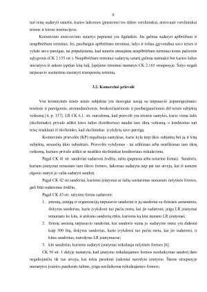 KOMERCINĖS IR CIVILINĖS TEISĖS SĄSAJOS. Paveikslėlis 8