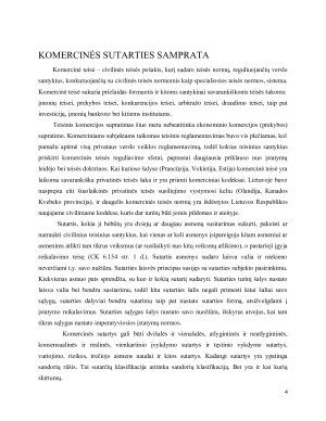 Komercinės sutarties sąvoka. Sutarčių priskyrimo komercinėms ypatumai. Paveikslėlis 4
