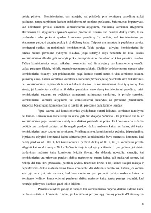 KOMISO SUTARTIS SAMPRATA, SUTARTIES ŠALYS, TURINYS IR FORMA, KOMISO SUTARTIES PABAIGA. Paveikslėlis 8
