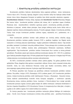 KONSTITUCINIS TEISMAS – KONSTITUCINĘ PRIEŽIŪRĄ VYKDANTI INSTITUCIJA. Paveikslėlis 5