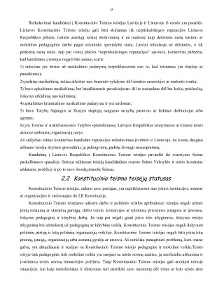 KONSTITUCINIS TEISMAS – KONSTITUCINĘ PRIEŽIŪRĄ VYKDANTI INSTITUCIJA. Paveikslėlis 9