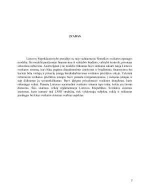 Lietuvos nacionalinė sveikatos sistemos raida, struktūra ir veikla. Paveikslėlis 2