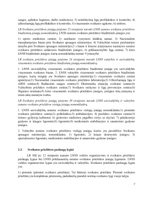 Lietuvos nacionalinė sveikatos sistemos raida, struktūra ir veikla. Paveikslėlis 7