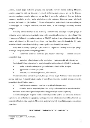 MOKESTINIŲ GINČŲ PROCESAS. Paveikslėlis 5