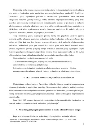 MOKESTINIŲ GINČŲ PROCESAS. Paveikslėlis 6