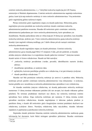 MOKESTINIŲ GINČŲ PROCESAS. Paveikslėlis 7