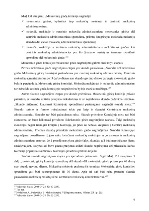 MOKESTINIŲ GINČŲ PROCESAS. Paveikslėlis 9
