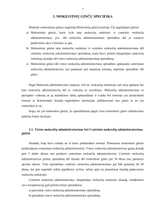 MOKESTINIAI GINČAI SU MUITINE - JŲ SAMPRATA, SPECIFIKA BEI TEISINIO REGULIAVIMO PAGRINDAI. Paveikslėlis 7