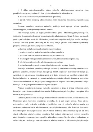 MOKESTINIAI GINČAI SU MUITINE - JŲ SAMPRATA, SPECIFIKA BEI TEISINIO REGULIAVIMO PAGRINDAI. Paveikslėlis 8