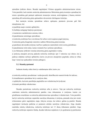 MOKESTINIAI GINČAI SU MUITINE - JŲ SAMPRATA, SPECIFIKA BEI TEISINIO REGULIAVIMO PAGRINDAI. Paveikslėlis 9