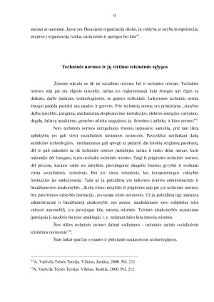 TEISĖS NORMOS SOCIALINIŲ NORMŲ SISTEMOJE. Paveikslėlis 9
