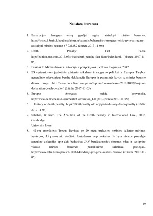 Požiūris į Mirties bausmę Europoje ir JAV. Paveikslėlis 10