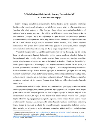 Požiūris į Mirties bausmę Europoje ir JAV. Paveikslėlis 6