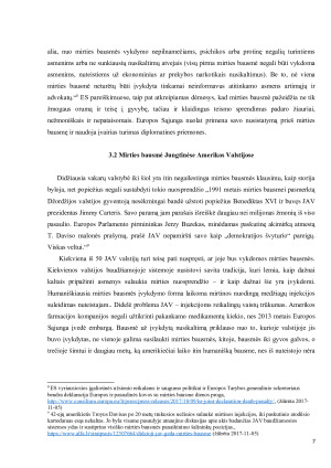 Požiūris į Mirties bausmę Europoje ir JAV. Paveikslėlis 7