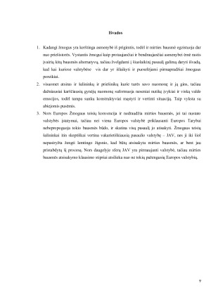 Požiūris į Mirties bausmę Europoje ir JAV. Paveikslėlis 9