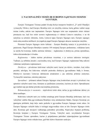 Europos Sąjungos ir nacionalinės teisės reglamentuojančių finansų teisę ypatumai. Paveikslėlis 5