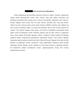Europos Sąjungos ir nacionalinės teisės reglamentuojančių finansų teisę ypatumai. Paveikslėlis 6