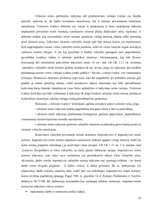 TARPTAUTINIO POBŪDŽIO DARBO SANTYKIAMS TAIKYTINA TEISĖ. Paveikslėlis 10