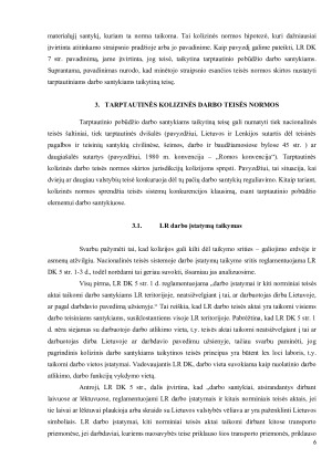 TARPTAUTINIO POBŪDŽIO DARBO SANTYKIAMS TAIKYTINA TEISĖ. Paveikslėlis 6