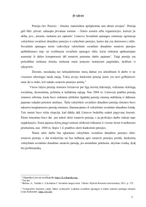 Išankstinis valstybinės socialinio draudimo senatvės pensijos, jų reikšmė ir atsiradimo prielaidos. Paveikslėlis 3