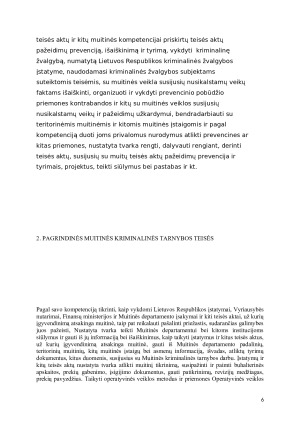 MUITINĖS KRIMINALINĖ TARNYBA. Paveikslėlis 6