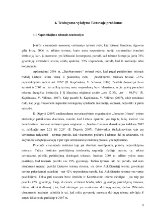 NEPASITIKĖJIMO TEISMAIS DOROVINĖS IR TEISINĖS PRIEŽASTYS. Paveikslėlis 10