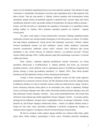NEPASITIKĖJIMO TEISMAIS DOROVINĖS IR TEISINĖS PRIEŽASTYS. Paveikslėlis 8