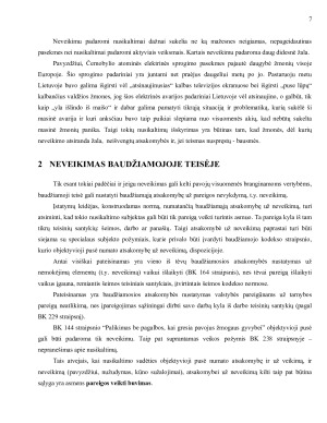 Neveikimas - kaip pavojingos veikos forma. Paveikslėlis 7