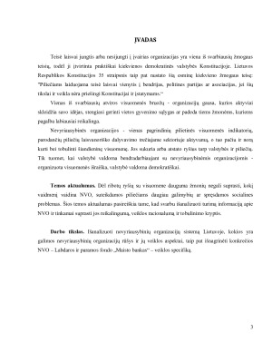 Nevyriausybinės organizacijos – Labdaros ir paramos fondo „Maisto bankas“ veiklos analizė ir jos tobulinimo galimybės. Paveikslėlis 3