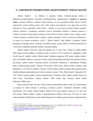 Nevyriausybinės organizacijos – Labdaros ir paramos fondo „Maisto bankas“ veiklos analizė ir jos tobulinimo galimybės. Paveikslėlis 8