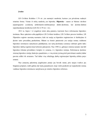 Notaro vaidmuo hipotekos teisiniuose santykiuose. Paveikslėlis 3