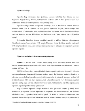 Notaro vaidmuo hipotekos teisiniuose santykiuose. Paveikslėlis 4