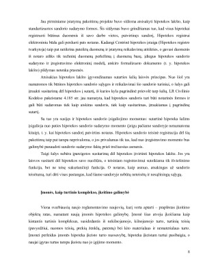 Notaro vaidmuo hipotekos teisiniuose santykiuose. Paveikslėlis 8