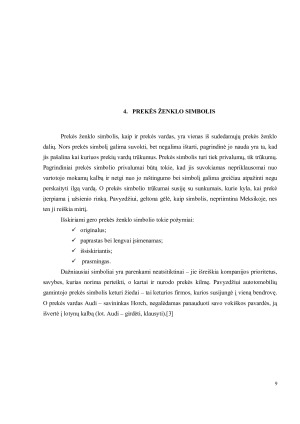 PREKIŲ IR PASLAUGŲ ŽENKLAI. Paveikslėlis 9