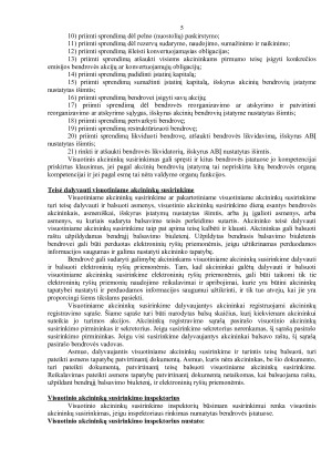 PRIVALOMI IR GALIMI ORGANAI UŽDAROJOJE AKCINĖJE BENDROVĖJE, JŲ SUDARYMO TVARKA. STEIGIMO SUTARTIS IR BENDROVĖS ĮSTATAI. Paveikslėlis 5