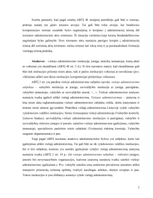 Proceso šalių ypatumai administracinėse bylose. Paveikslėlis 5