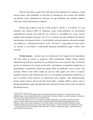 Proceso šalių ypatumai administracinėse bylose. Paveikslėlis 7