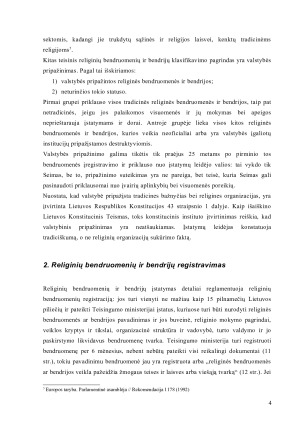 Religinių bendruomenių ir bendrijų teisinis reglamentavimas Lietuvoje. Paveikslėlis 4